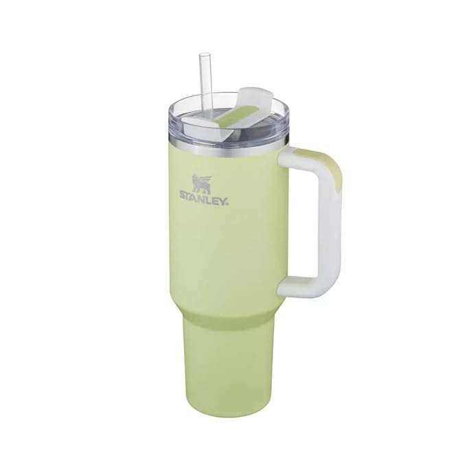 Lifestyn 40oz Insulated Travel Tumbler with Handle & Straw – Green