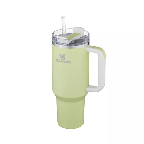 Lifestyn 40oz Insulated Travel Tumbler with Handle & Straw – Green