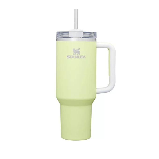 Lifestyn 40oz Insulated Travel Tumbler with Handle & Straw – Green