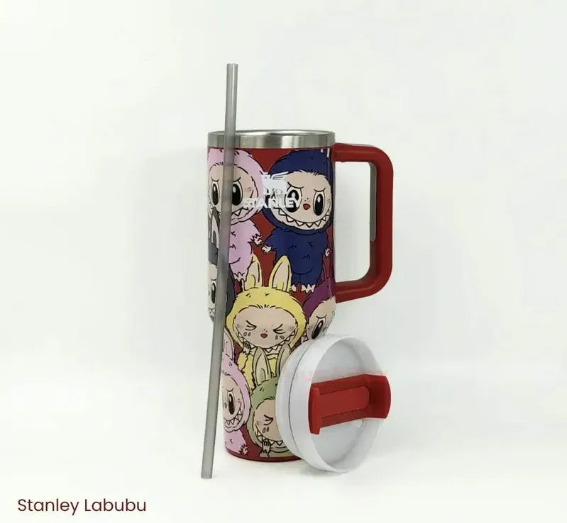 LifeStyn Labubu Character Insulated Tumbler - Blood Red