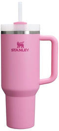 Lifestyn Classic Pink Insulated Travel Tumbler with Handle & Straw