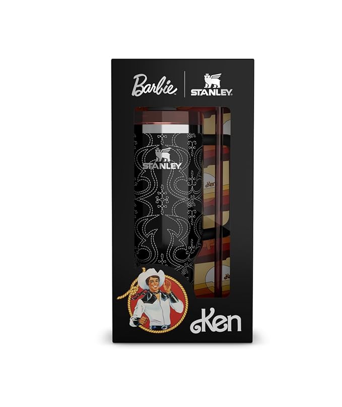 LifeStyn Barbie Ken Black Insulated Travel Tumbler - Limited Edition