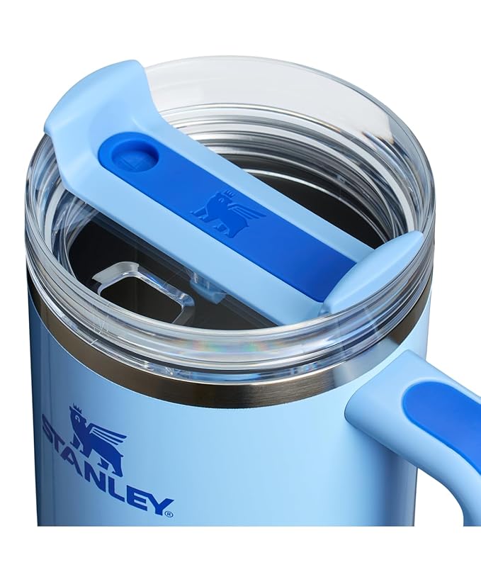 Lifestyn Sky Blue Insulated Travel Tumbler with Handle & Straw