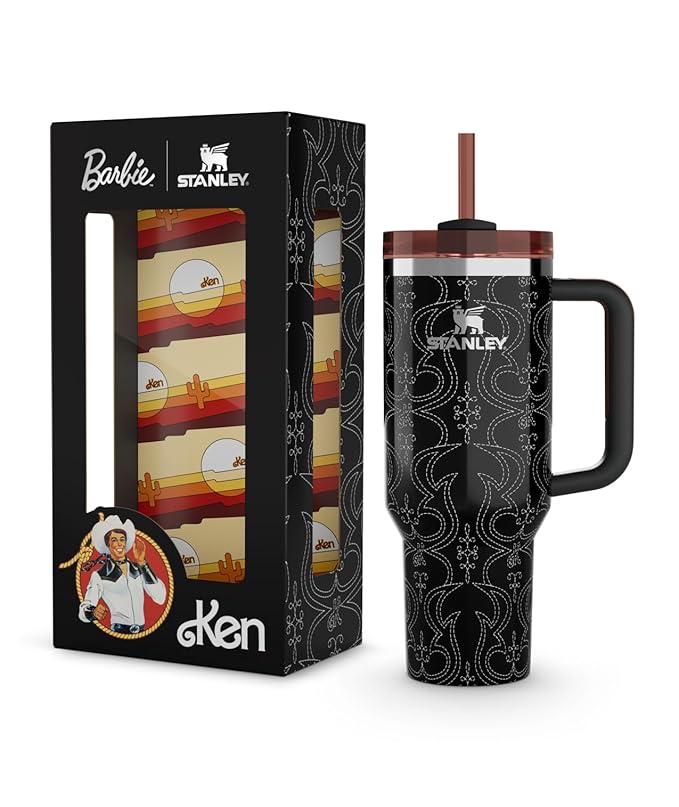 LifeStyn Barbie Ken Black Insulated Travel Tumbler - Limited Edition
