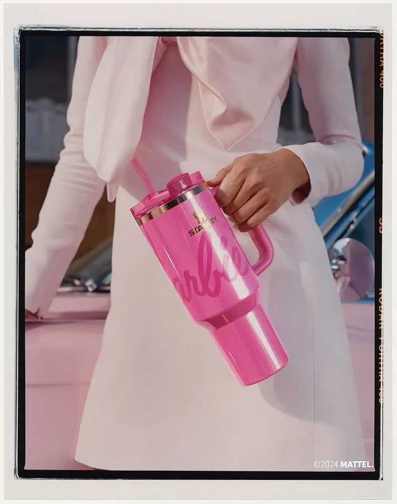 Lifestyn Pink Insulated Travel Tumbler with Handle & Straw