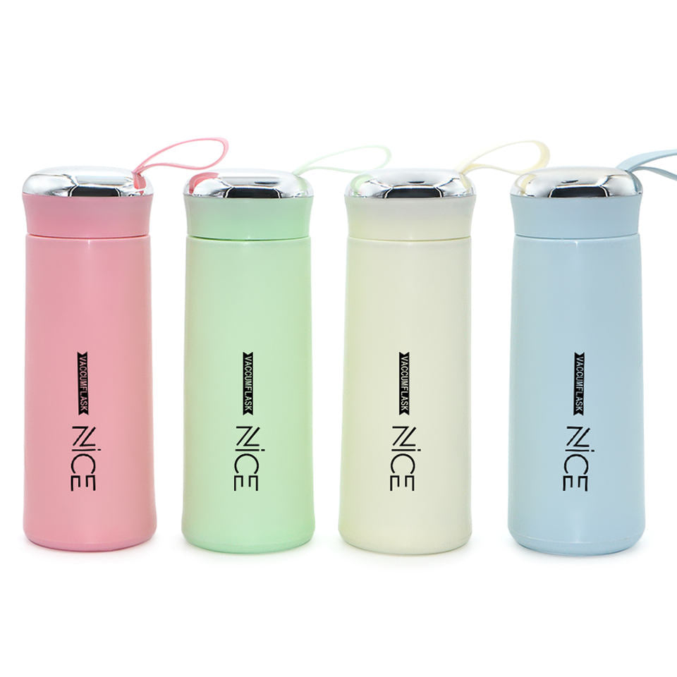 Lifestyn Pastel Water Bottle with Loop Handle (Pack of 4)