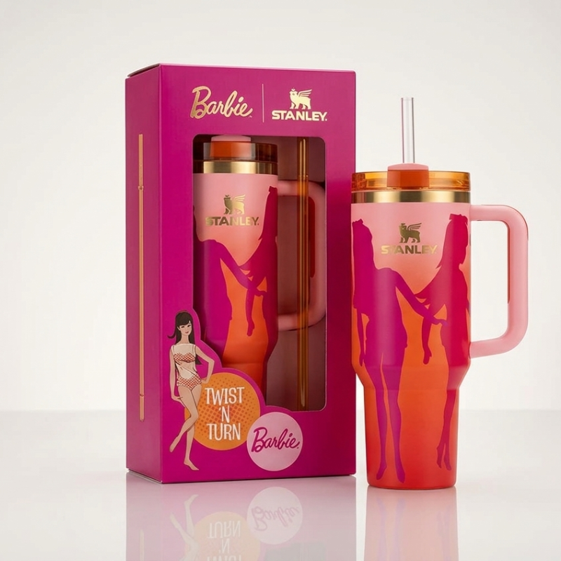 LifeStyn Barbie Twist & Turn Insulated Travel Tumbler - Limited Edition