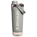 LifeStyn Active Vacuum Insulated Shaker Bottle with Storage Base – Sage Grey