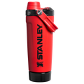 LifeStyn Active Vacuum Insulated Shaker Bottle with Storage Base – Chili Red