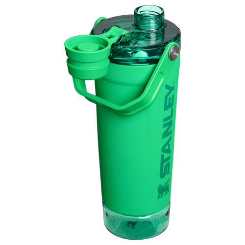 LifeStyn Active Vacuum Insulated Shaker Bottle with Storage Base – Meadow Green