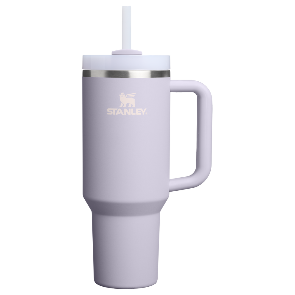 Lifestyn Lavender Insulated Travel Tumbler with Handle & Straw