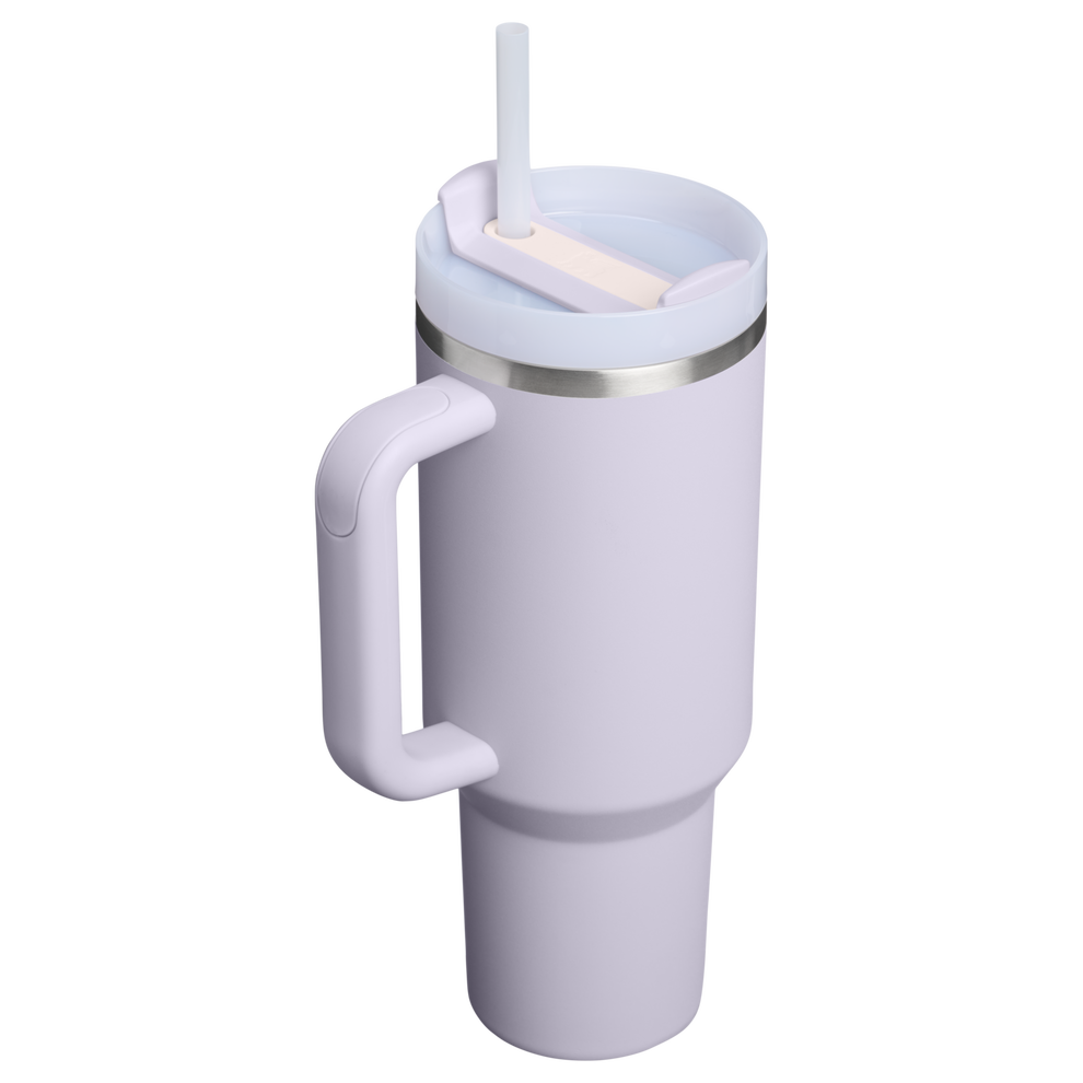 Lifestyn Lavender Insulated Travel Tumbler with Handle & Straw