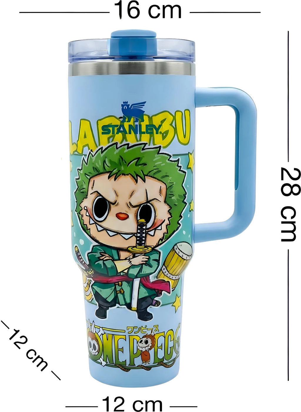 LifeStyn Labubu One Piece Zoro Insulated Tumbler