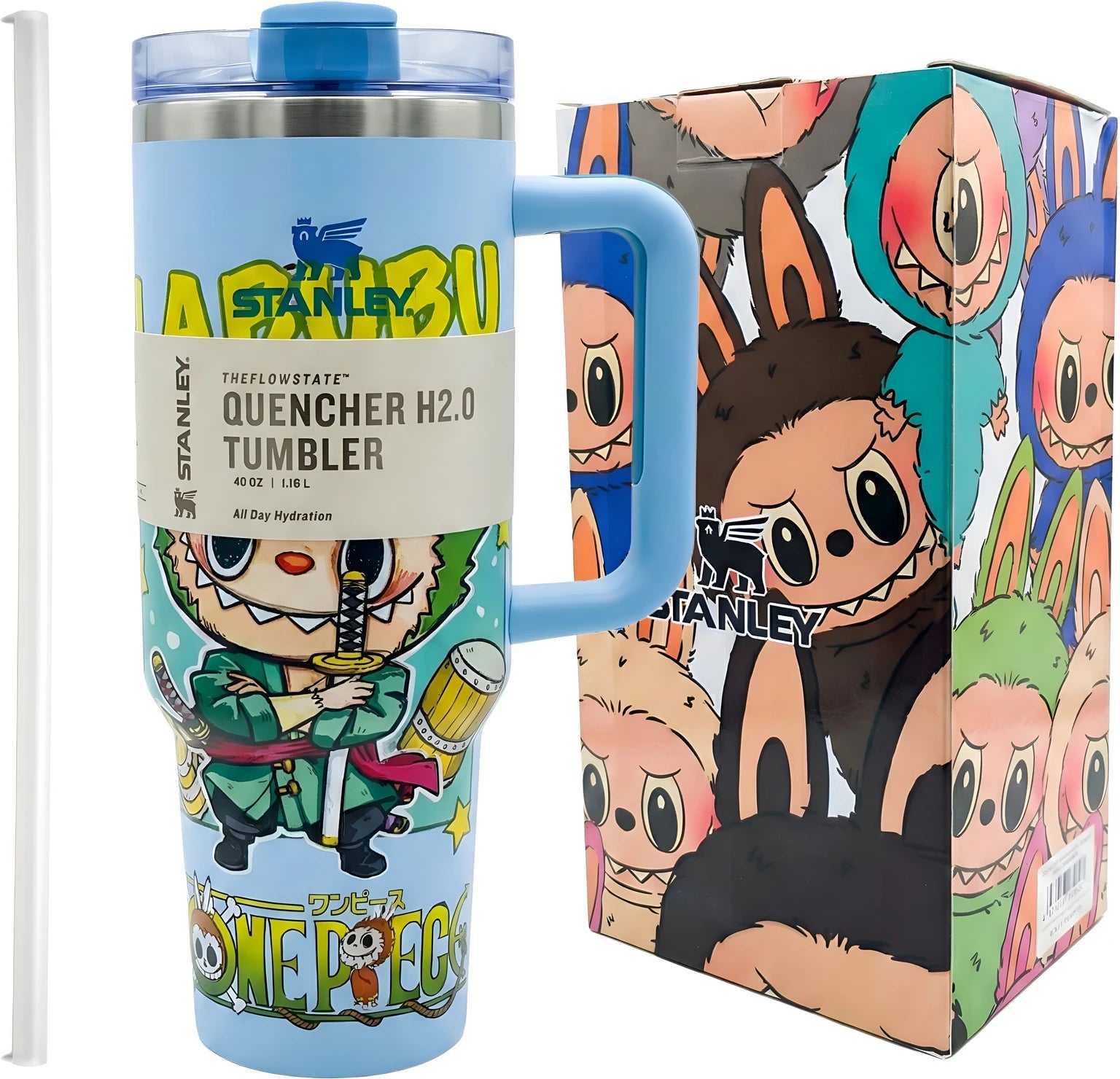 LifeStyn Labubu One Piece Zoro Insulated Tumbler